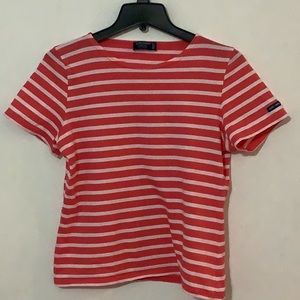 Saint James Pink Striped T-shirt